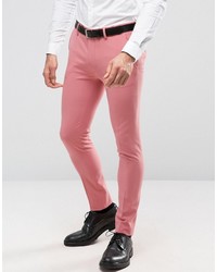 Мужские ярко-розовые классические брюки от Asos