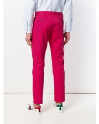 Мужские ярко-розовые классические брюки от Gucci