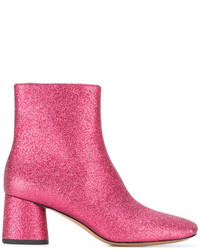 Ярко-розовые кожаные ботильоны от Marc Jacobs