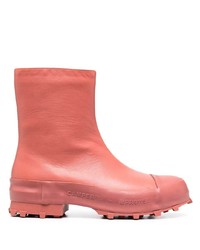 Мужские ярко-розовые кожаные ботинки челси от CamperLab