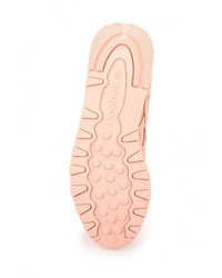 Женские ярко-розовые кожаные кеды от Reebok Classics