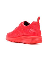 Мужские ярко-розовые кожаные низкие кеды от Camper