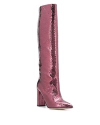 Ярко-розовые кожаные сапоги от Paris Texas
