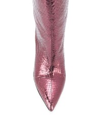 Ярко-розовые кожаные сапоги от Paris Texas