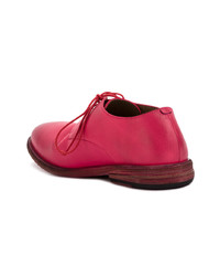 Ярко-розовые кожаные туфли дерби от Marsèll