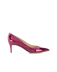 Ярко-розовые кожаные туфли от Giorgio Armani