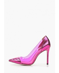 Ярко-розовые кожаные туфли от Grand Style