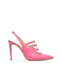 Ярко-розовые кожаные туфли от Liudmila