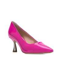 Ярко-розовые кожаные туфли от Casadei