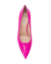 Ярко-розовые кожаные туфли от Casadei