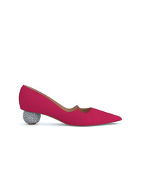 Ярко-розовые кожаные туфли от Paul Andrew