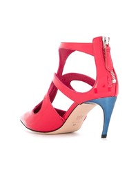 Ярко-розовые кожаные туфли от Alexander McQueen