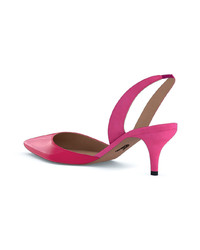 Ярко-розовые кожаные туфли от Paul Andrew