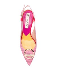 Ярко-розовые кожаные туфли от Emilio Pucci