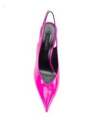 Ярко-розовые кожаные туфли от Casadei