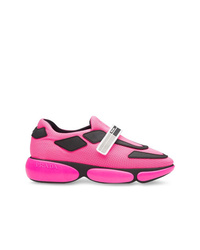 Женские ярко-розовые кроссовки от Prada