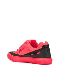 Мужские ярко-розовые низкие кеды из плотной ткани от Both