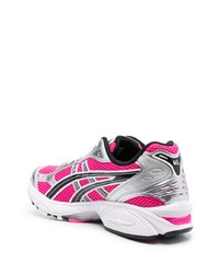 Мужские ярко-розовые низкие кеды от Asics