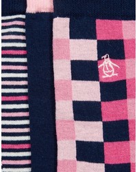 Мужские ярко-розовые носки от Original Penguin