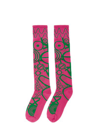 Мужские ярко-розовые носки от Charles Jeffrey Loverboy