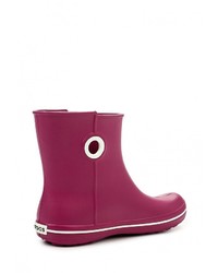 Женские ярко-розовые резиновые сапоги от Crocs