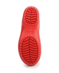 Женские ярко-розовые резиновые сапоги от Crocs