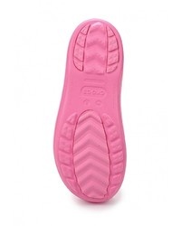 Женские ярко-розовые резиновые сапоги от Crocs