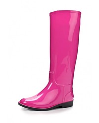 Женские ярко-розовые резиновые сапоги от SANDRA