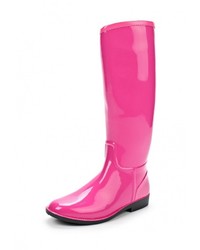 Женские ярко-розовые резиновые сапоги от SANDRA