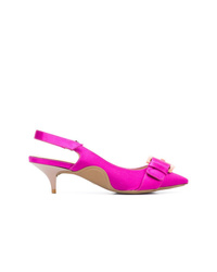 Ярко-розовые сатиновые туфли от N°21