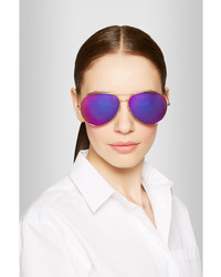 Женские ярко-розовые солнцезащитные очки от Victoria Beckham