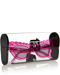 Женские ярко-розовые солнцезащитные очки от House of Holland