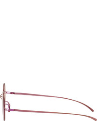 Женские ярко-розовые солнцезащитные очки от Mykita