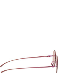 Женские ярко-розовые солнцезащитные очки от Mykita