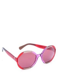 Женские ярко-розовые солнцезащитные очки от Marc Jacobs