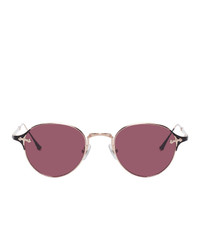 Мужские ярко-розовые солнцезащитные очки от Matsuda