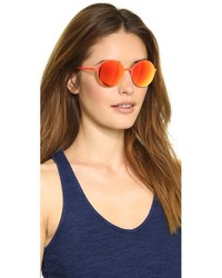 Женские ярко-розовые солнцезащитные очки от Italia Independent