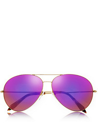 Женские ярко-розовые солнцезащитные очки от Victoria Beckham