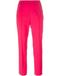 Ярко-розовые узкие брюки от Akris