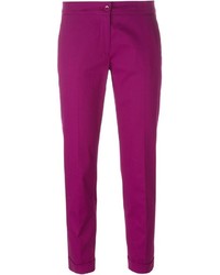 Ярко-розовые узкие брюки от Etro