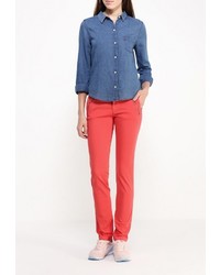 Ярко-розовые узкие брюки от Gas