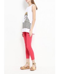 Ярко-розовые узкие брюки от Liu Jo