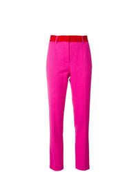 Ярко-розовые узкие брюки от MSGM