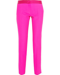 Ярко-розовые узкие брюки