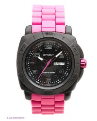 Мужские ярко-розовые часы