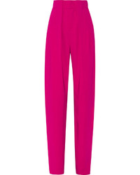 Ярко-розовые широкие брюки от Issa
