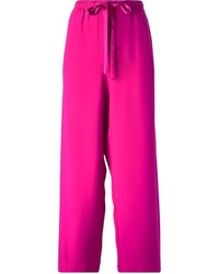 Ярко-розовые широкие брюки от Marc Jacobs