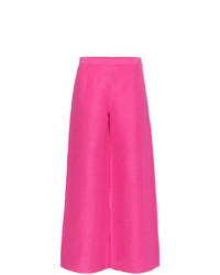 Ярко-розовые широкие брюки от Simon Miller