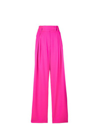 Ярко-розовые широкие брюки от Styland