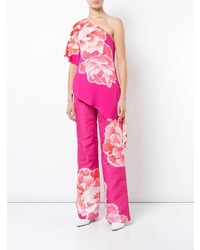 Ярко-розовые широкие брюки от Josie Natori